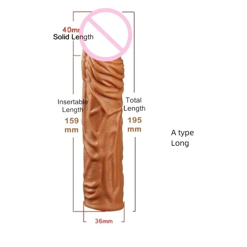 Long Term Delayed Penile Erection Enlargement Reusable Latex Condoms Vibrator with Multi-Speed Vibration Sex Toys