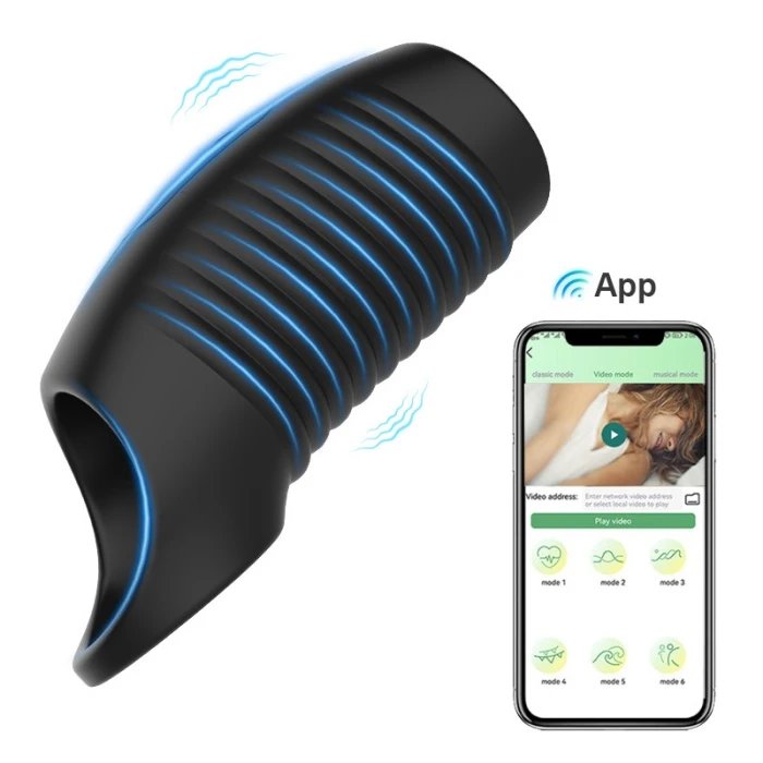 Men's Sex Toys Vibrating Silicone Penis Rings and Sleeves with Delay Time Features