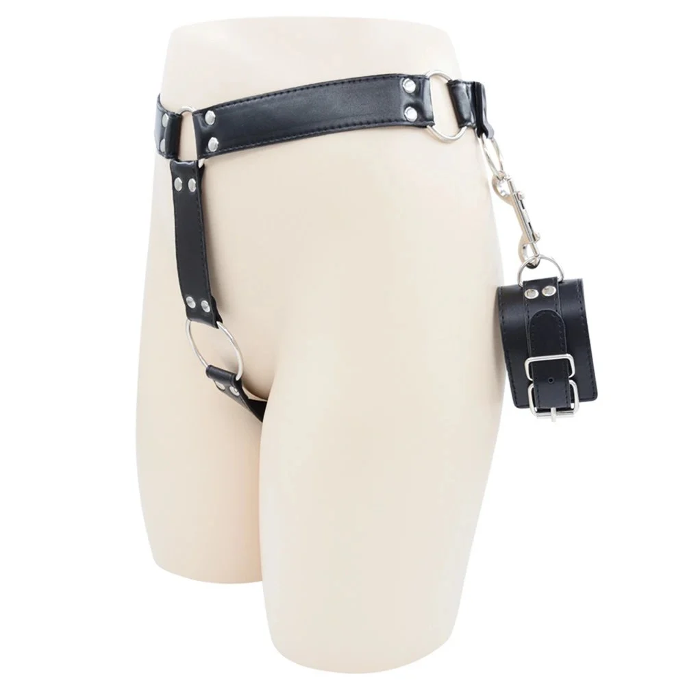 Bondage Men's Underwear With Handcuffs Cock Ring Adult Underwear for Men Sex Underwear Restraint Strap Other Sex Toy