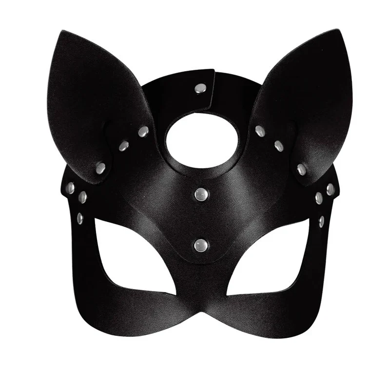 Women's Leather Masquerade Mask Cat and Fox Masks for Party Halloween Role-Playing Props High Quality Promotional Supplies