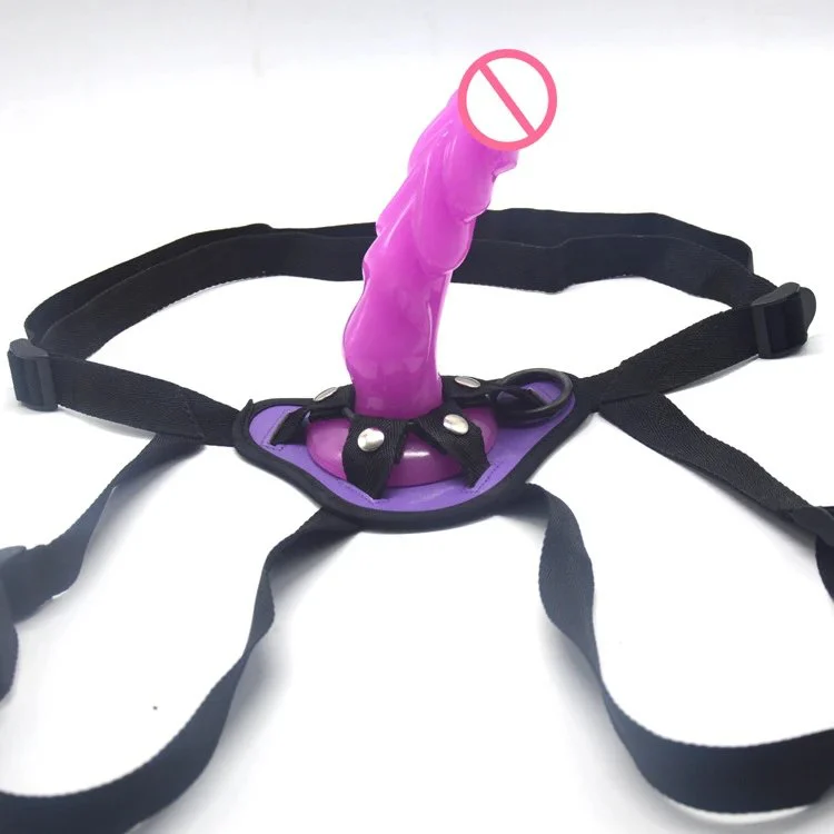 Lesbian Sex Toy Deer Horn Plastic Dildo with Pants Animal Penis with Belt Strapon Dildo for Women