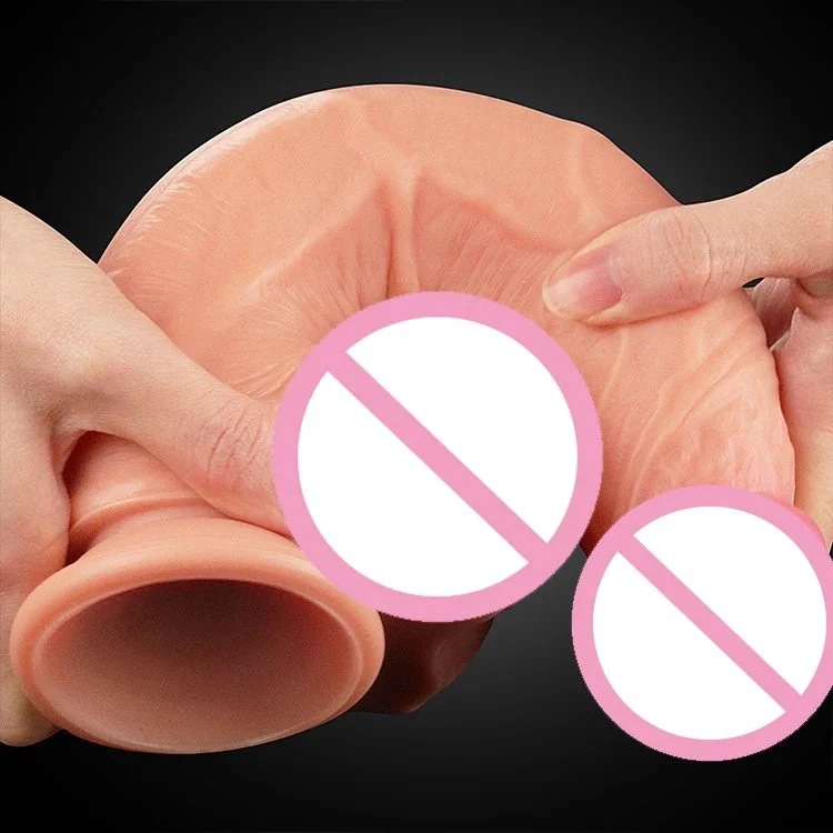 High Quality Waterproof Manual Huge Realistic Penis Female Double Dildo De Silicon