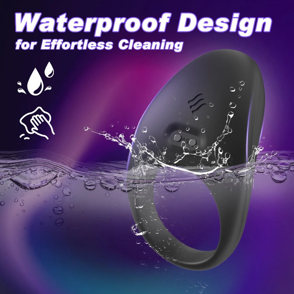 Pain-Free Silicone Ring for Men Adult Toy Vibrating Penis Ring