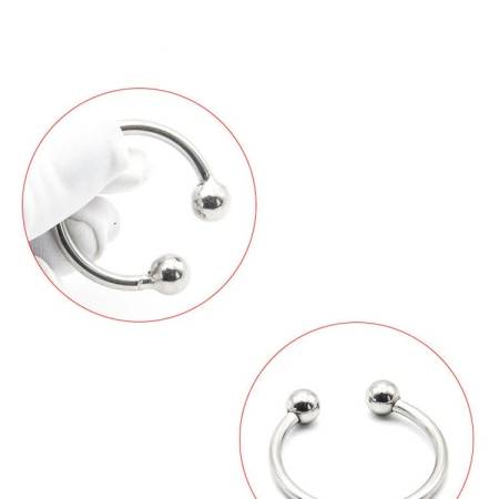 Penis Rings Stainless Steel Open Cuff Ring Glans Ring Erenction Enhancing Sex Toys for Men