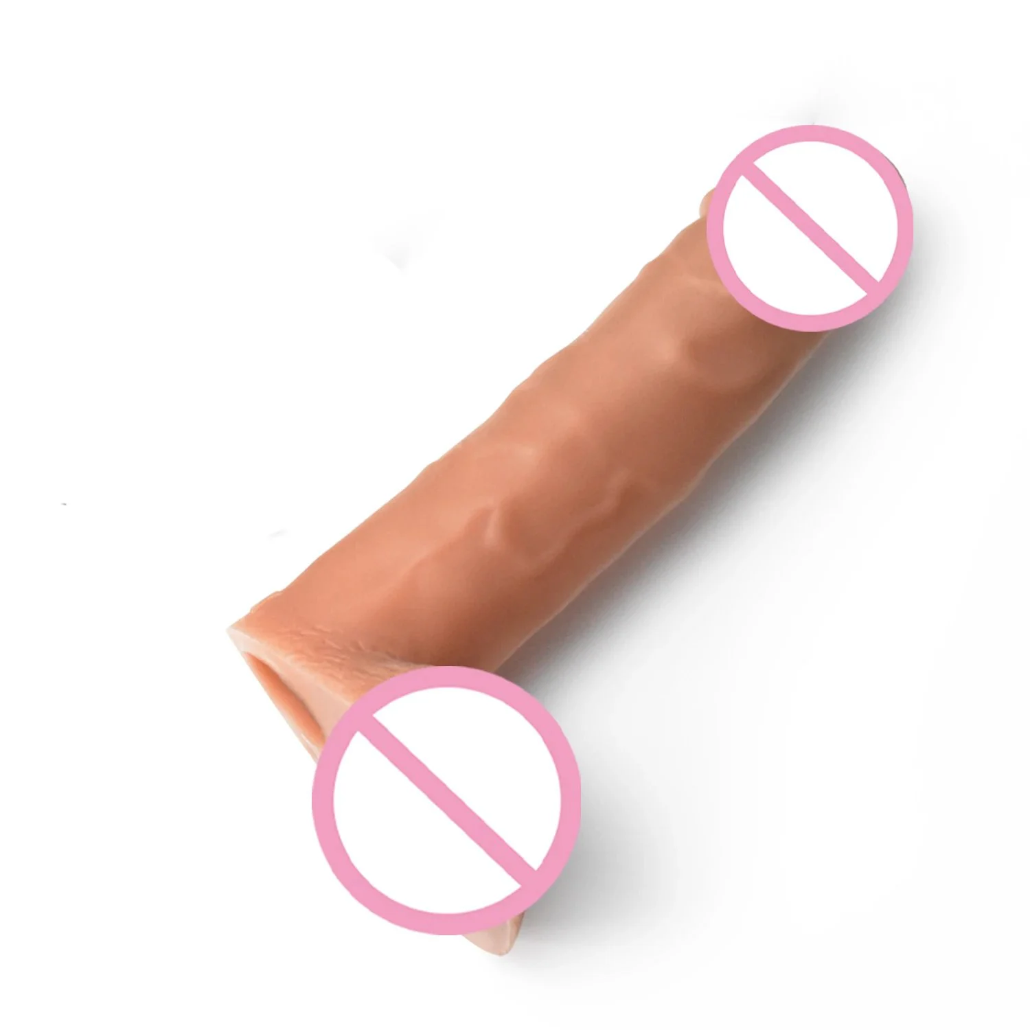Lesbian Sex Toy Realistic Dildo Wearable Hollow Penis Sleeve Extender Strap on Dildo Pants Lesbian Dildo