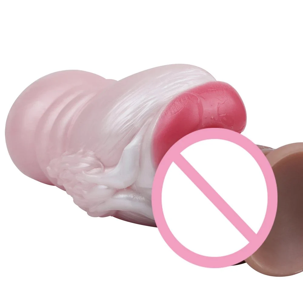 Soft Vagina Channel Masturbation Cup for Men Sissy One Channel Masturbator