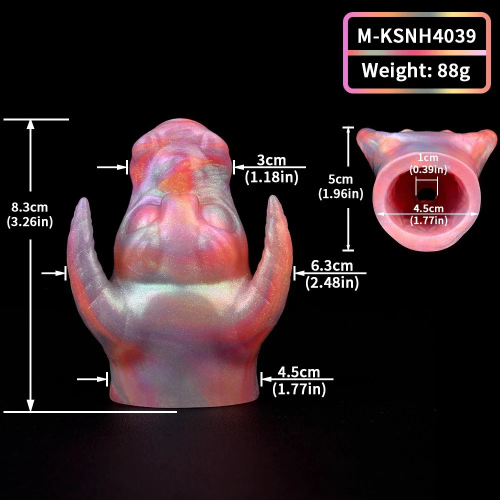 Uniquely Designed Bondage-shaped Gag, Neon-colored Premium Adult Sex Toy, Silicone Safety Gag for Restraining the Mouth