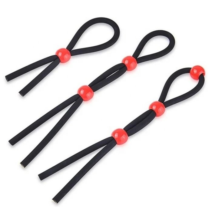 Adult Male Sex Toys Adjustable Silicone Lasso Cock Ring for Men Delay Ejaculation