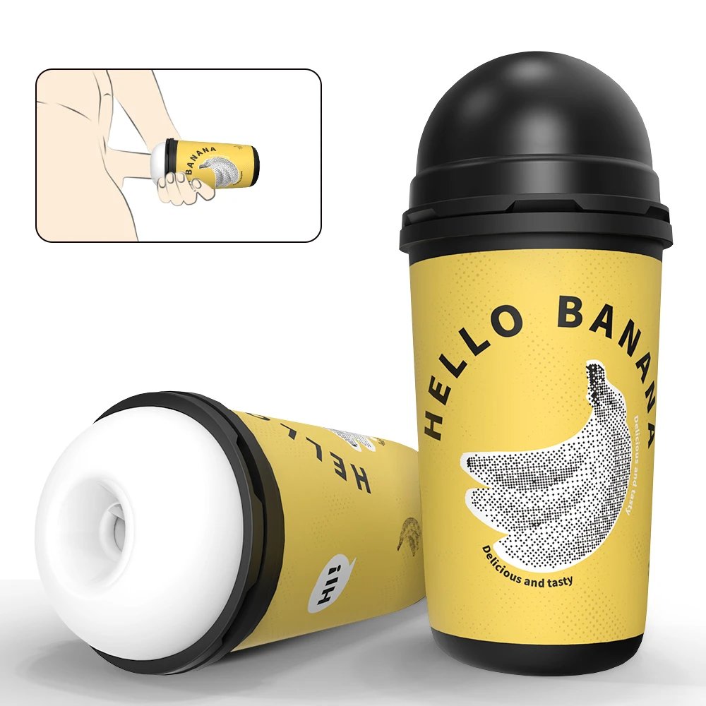 Uniquely Designed Male Masturbator in Aircraft Cup Shape Inspired by Milk Tea Cup Genre Product