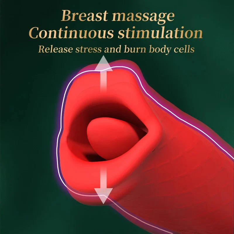 Appearance Upgrades Licking Sucking Clit Sucker Nipple Clitoral Stimulator Tongue Rose Vibrator Sex Toys