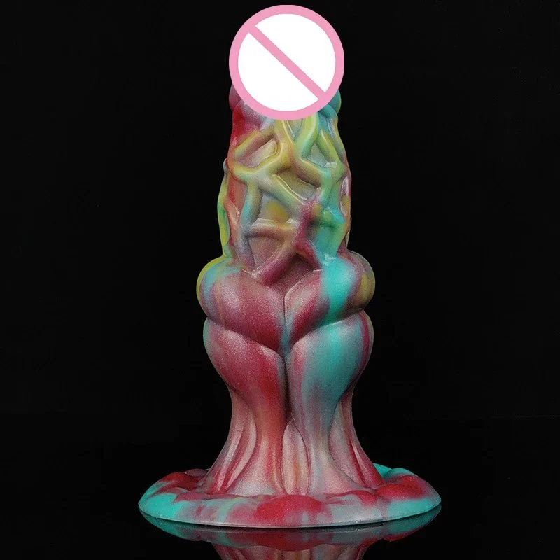 Martian Dildo Dildo Male and Female with Alien Suckers Anal Plug Erotic Masturbator