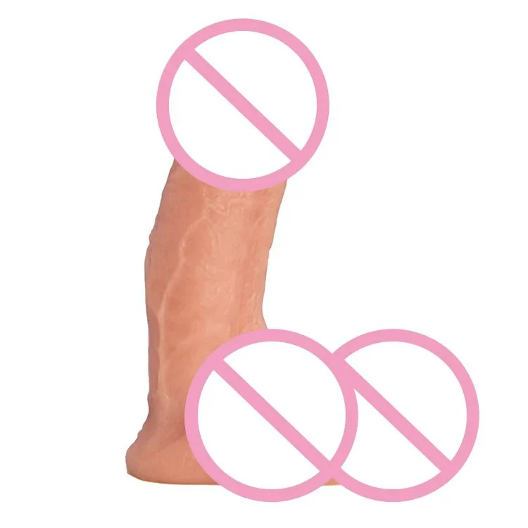 Small Sex Toys Rubber Plastic Silicone Realistic Vibrating Thrusting Dildo for Women