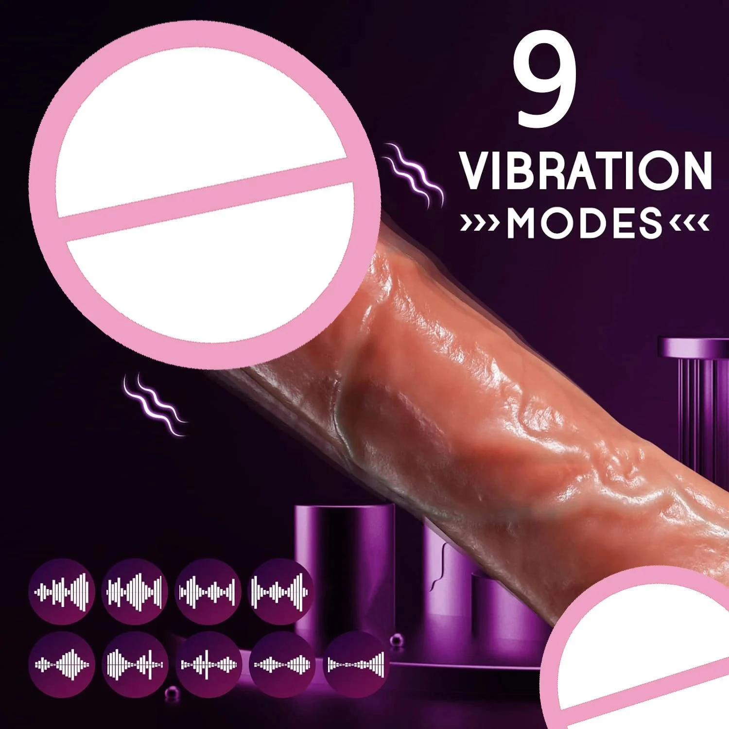 Remote Control Thrusting Dildo Sex Toys Heating Vibrating G-Spot Stimulation Realistic Vibrator Dildos