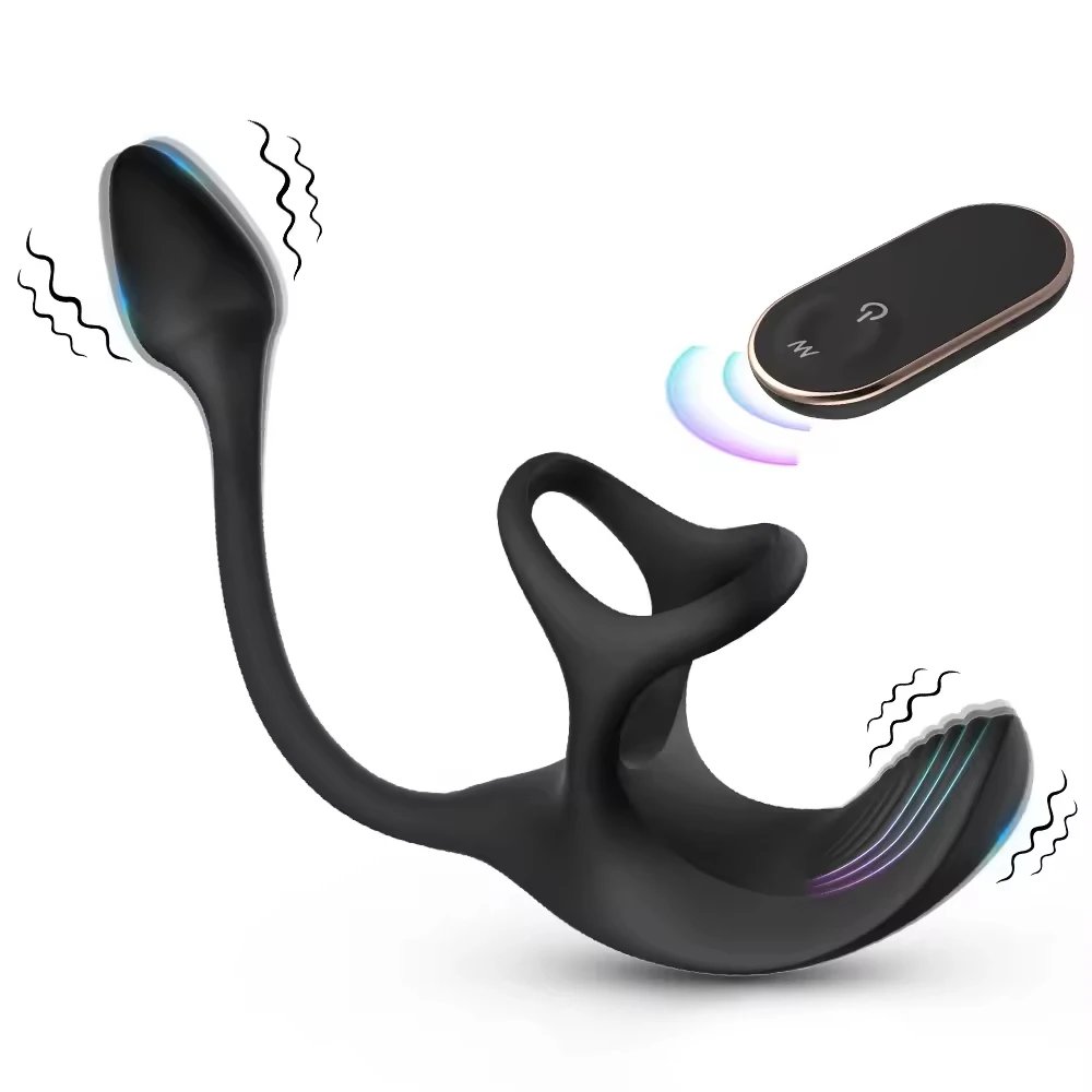Rechargeable Soft Silicone Delay Sex Ring Male Cock Ring Penis Sex Toy for Men