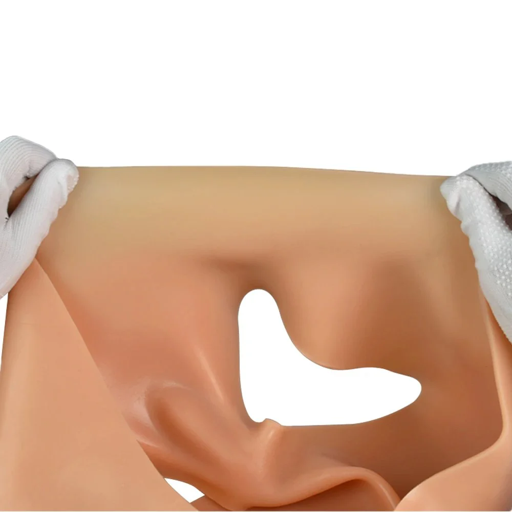 Lesbian Wearable Silicone Solid Penis Pants Silicone Dildo Pants with Realistic Testicles Couple Lesbian Flirting Sex Toy