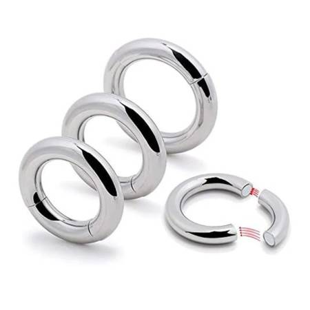 Scrotum Bondage Ring Toys Glans Ring Men Sex Toys Stainless Steel Magnetic Penis Cock Ring