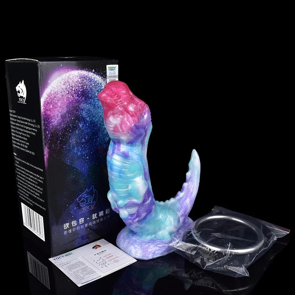 Snake Shape Dildo Fantasy alien Cock Dragon Dildo Curved Shaft Adult Sex Toy for G-spot Anal Play Giant alien Dildo