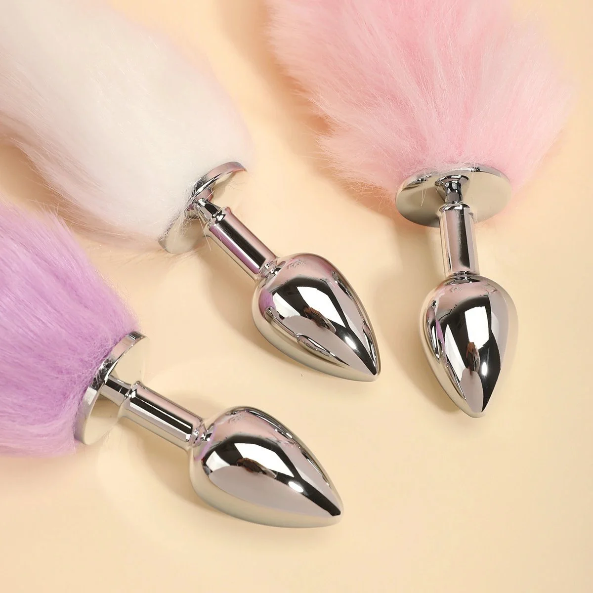 Sex Toy Anal Plug Multi-Color Artificial Fur Fox Tail Anal Plug Adult Sexual Prop Flirting Training Tail
