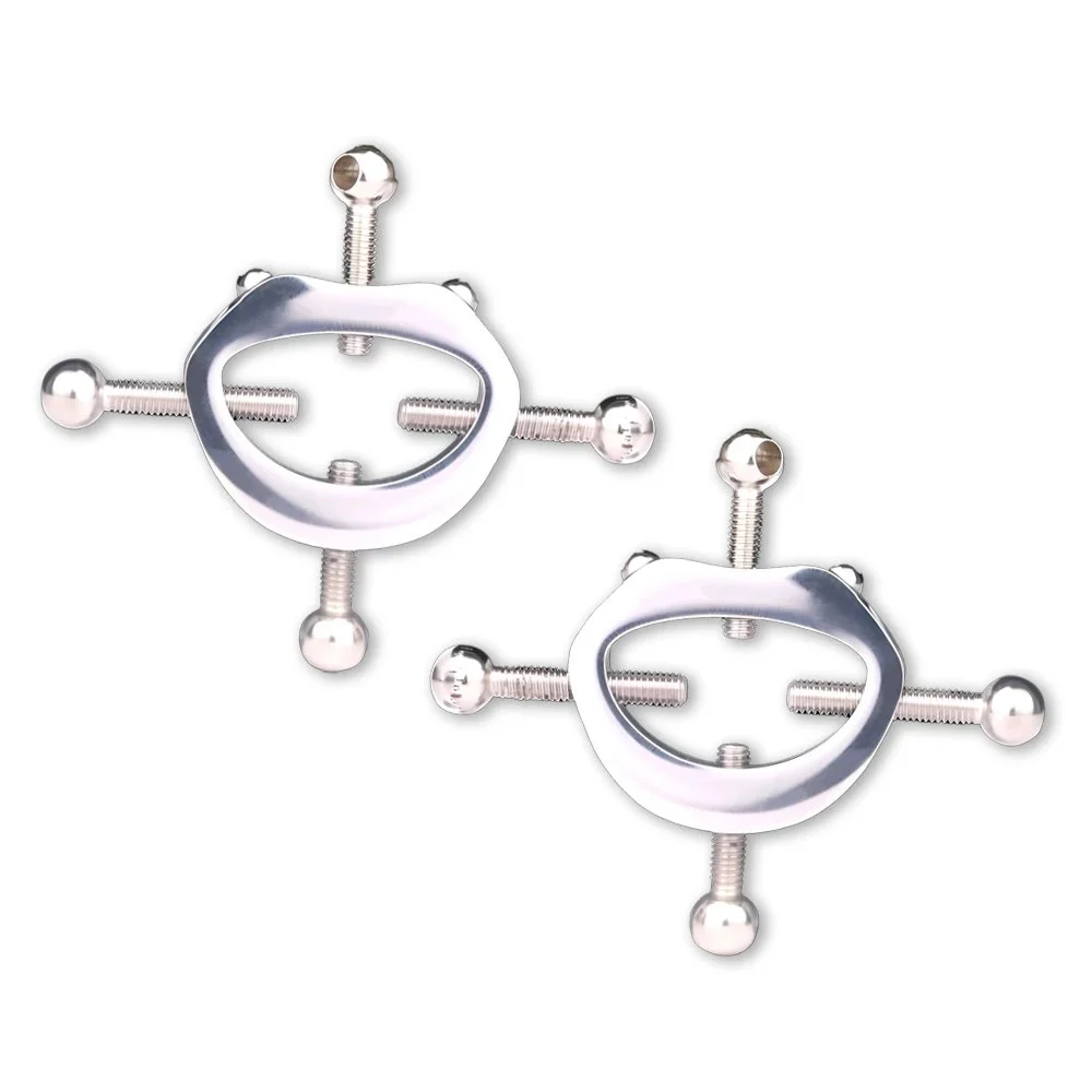 Stainless Steel Nipple Clip Chest Ornament Erotic BDSM Sex Toy Brutal Bondage Restraint Unisex Metal Chain Nipple Clamps