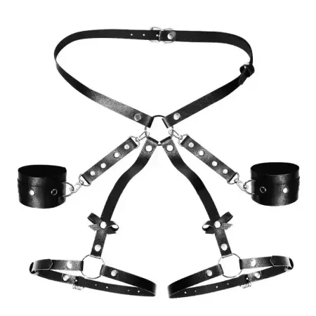 Sex Toys Couple Erotic Alternative Sex Supplies Bundle Props Bondage Set Handcuffs Training BDSM Bondage Harness Lingerie