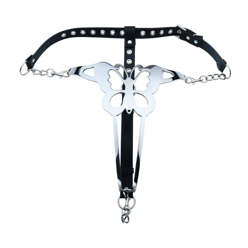 Stainless Steel Heavy Metal Women's Erotic Panties Suitable for Christmas Roleplay SM Bondage Game Props
