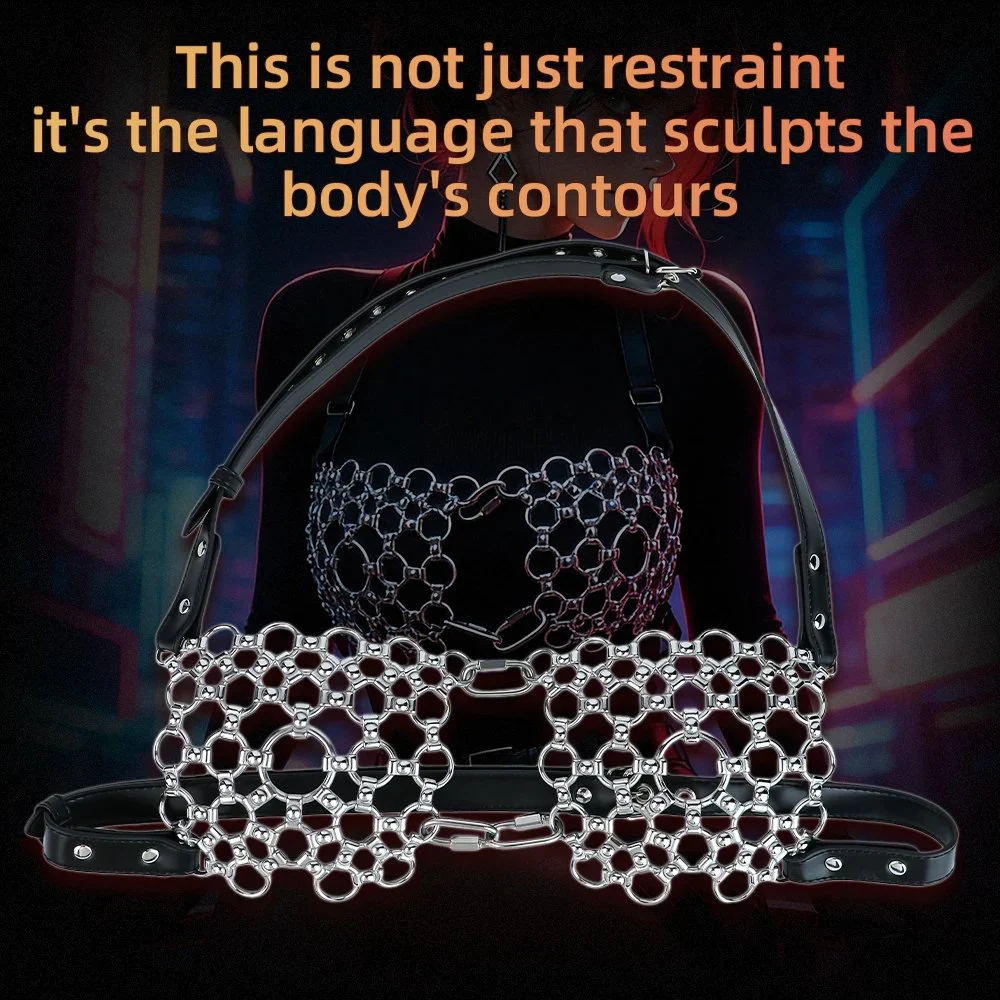 Stainless Steel Metal Breast Bra Female SM Extreme Bondage Restraint Underwear Chastity Belt Sex Toys for Women Personsal