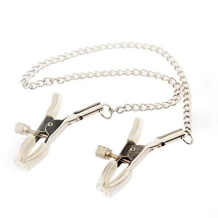 Fetish Metal Nipple Clamps for Couples' Flirting Bondage Sex Toys Pleasure