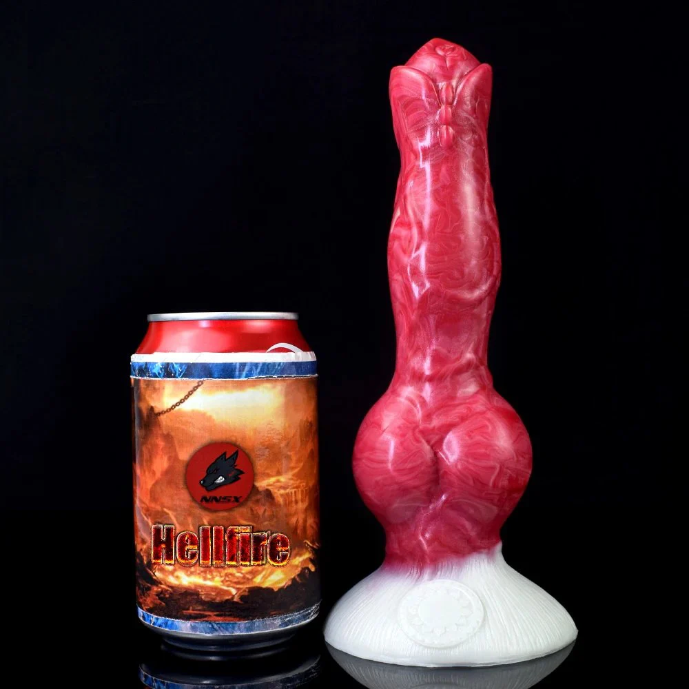 Soft Silicone Dildo Animal Dog Knot Cock Penis Rubber Realistic Dildos with Suction Cup for Women
