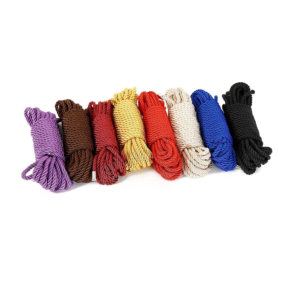 10m Colored Rope New Spot Sex Binding Rope Ten Meters Color DIY Sex Adult Toy Metal Head Strap Rope