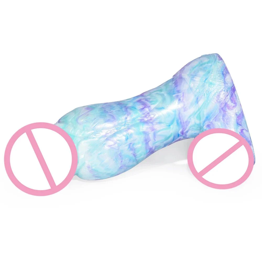 Large Wolf Knot Dildo With Sucker Silicone Multi Color Thick Anal Plug Big Dong Fantasy Sex Toys Shop Erotic Products