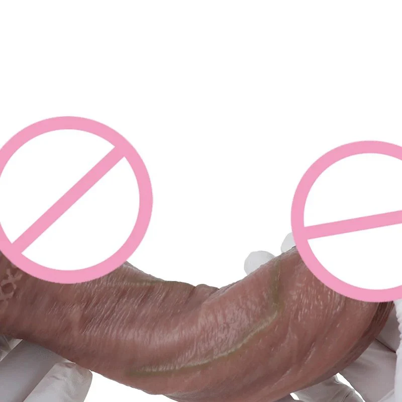 Dual-Layer Density Squirting Dildo With Sucker Unisex Adult Toy Real Skin Texture Penis Anal Vaginal Plug G-Spot Stimulator