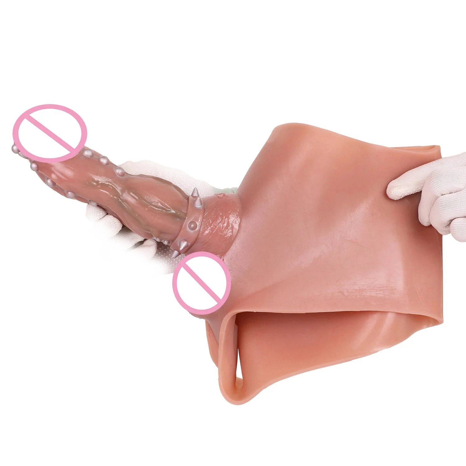 Silicone Super Realistic Hollow Dildo Wearing Pants Realistic Dildo Pants Adult Game Sex Toy
