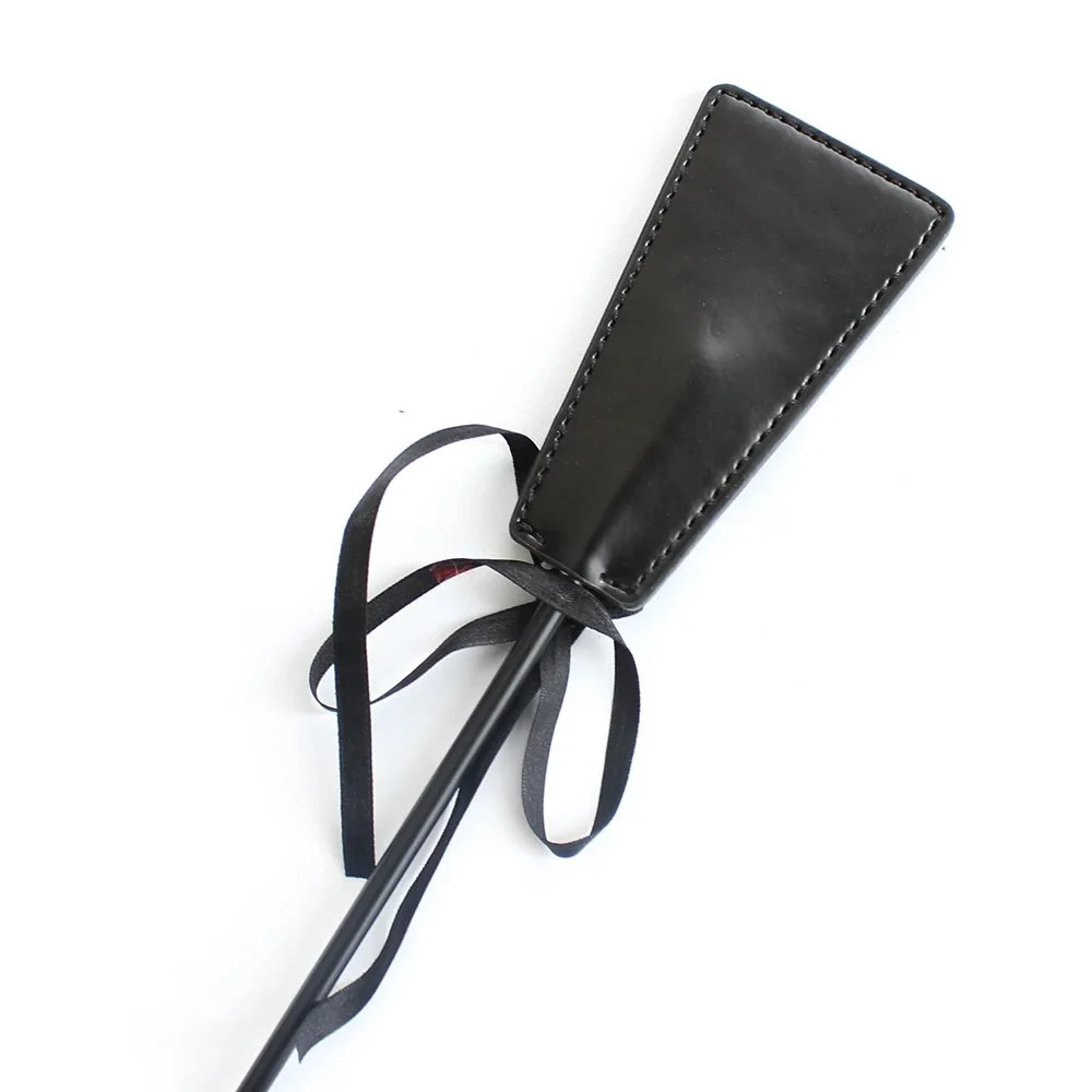 Racket Couples Leather Racket Adult Flirtation Rod Feather PU Racket Fun Hand Patting Black Couple Toys Supplies