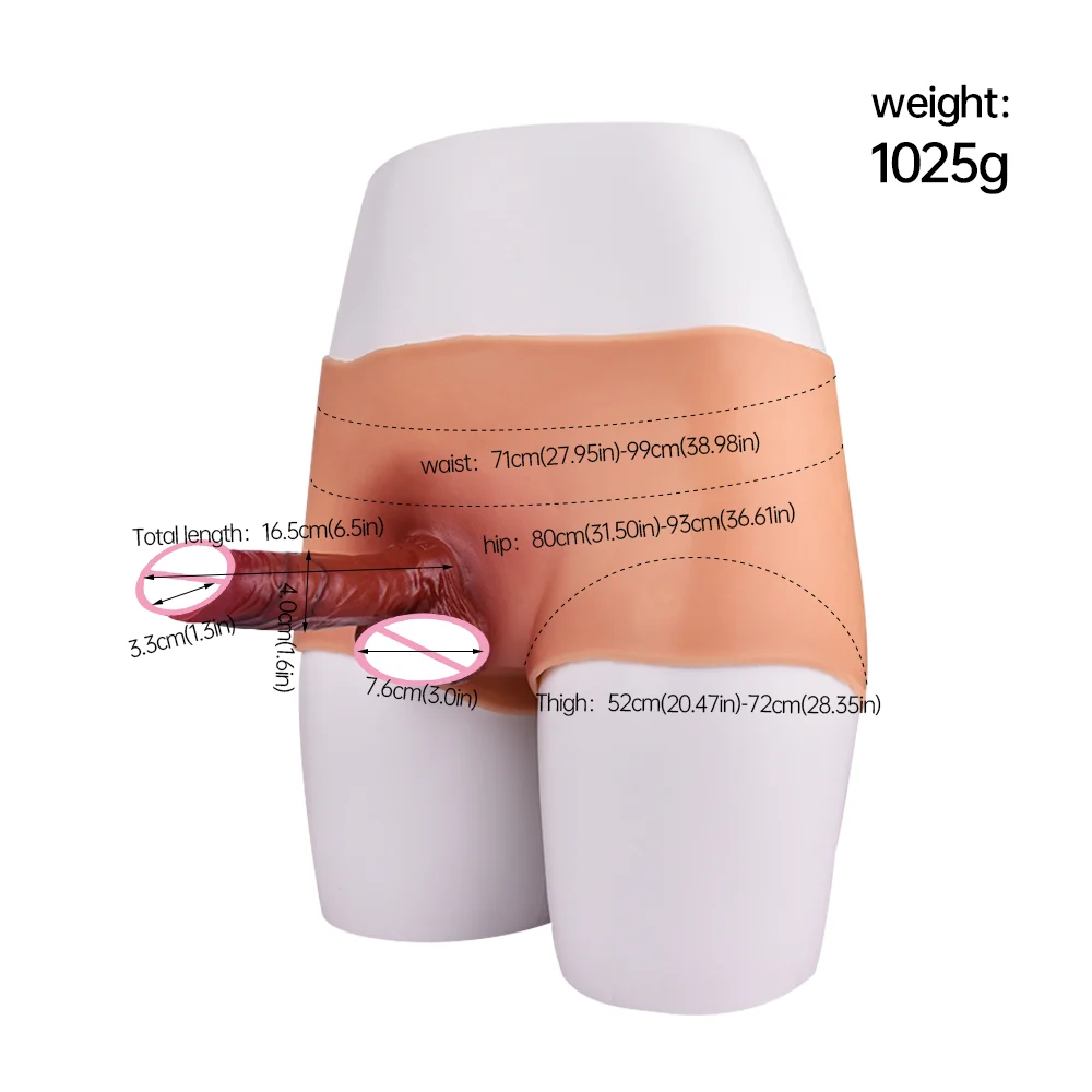 Realistic Strap on Dildos Female Panties Dildo Wears Solid Body Pants for Women Wears Silicone Trousers G-spot Dildo
