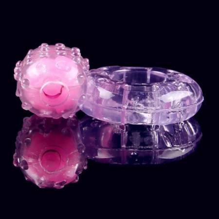 Men's Donut Cock Ring Vibrator Soft Silicone Penis Ring Sex Toys for Delay Ejaculation