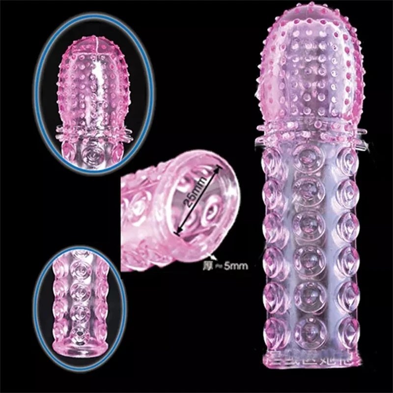 Kiss TPE Male Latex Silicone Condoms Plain Dotted Ribbed Plastic Penis Cover Product