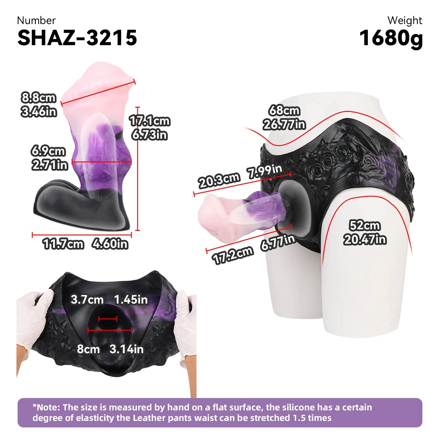 7.99in Fantasy Male Penis Wearing Extender Medical-Grade Soft Silicone with Realistic Touch Effective Enhancement Adult Toy