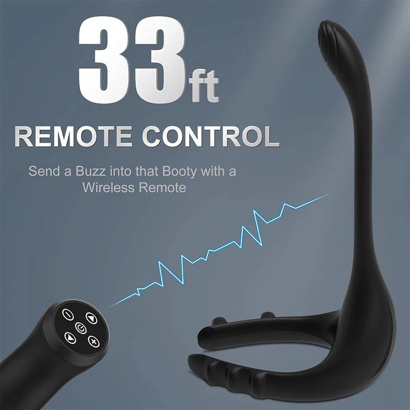 Male Homosexual Masturbation with Silicone Soft Penile Ring and Anal Plug Vibrator