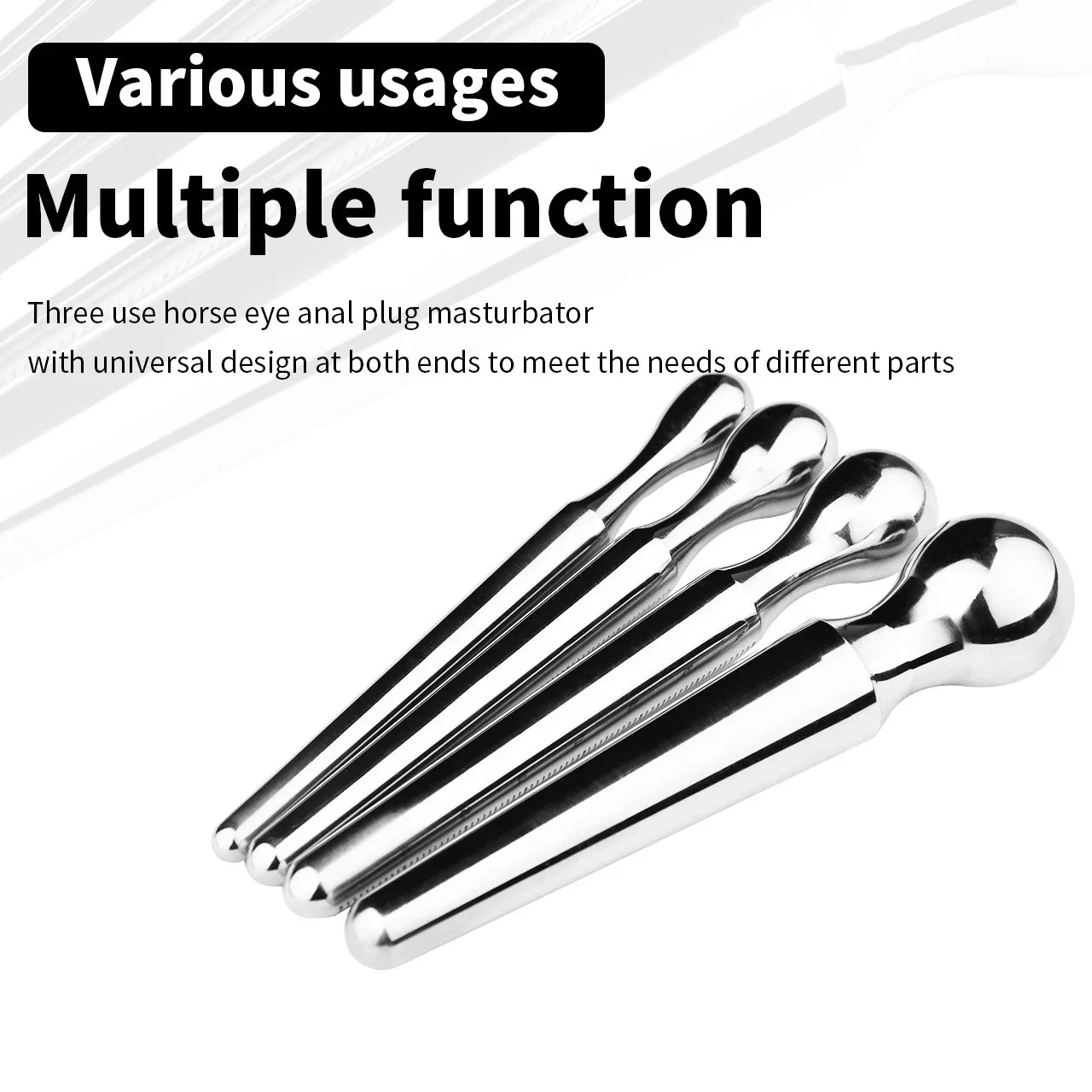 Thick Stainless Steel Penis Urethral Plug 4 SIZE XL Ejaculation Delay Sex Toys for Men Prostate Massage Male Masturbator