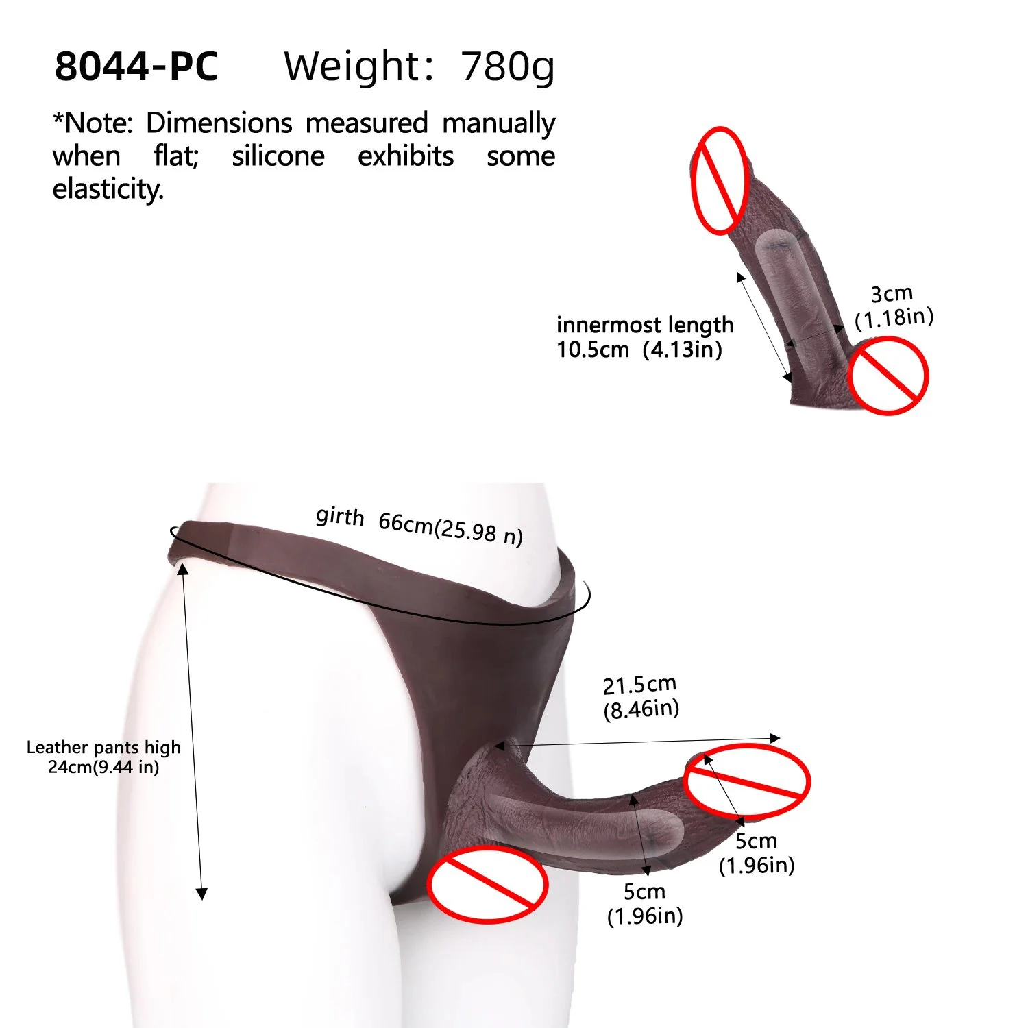Silicone Penis Sleeve T-Back Pants Male Strap on Thong Dick Extender Realistic Inner Hollow Dildo Panties Sex Toys for Men