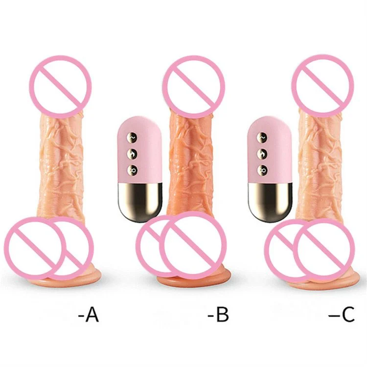 Sex Toys for Women Silicone Thrusting 360 Ratating Heating Remote Control Realistic Dildo Vibrator