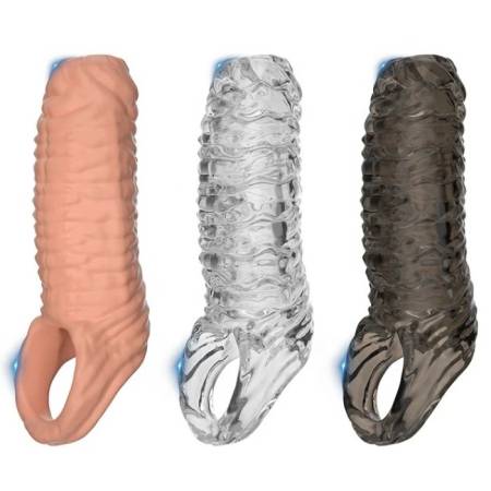 Triple Penis Sleeve for Men Twisted Male Sex Toys With Soft Silicone & TPE Material Delay Ejaculation Cock Rings