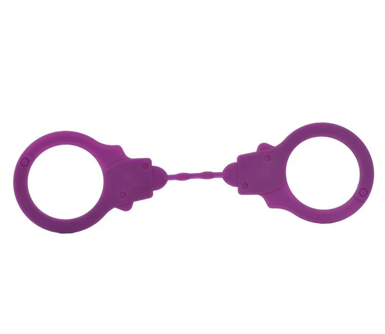 Cosplay Game Toys for Couple Bondage Gear Silicone Rubber Handcuff Sex Toy