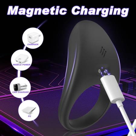 Pain-Free Silicone Ring for Men Adult Toy Vibrating Penis Ring