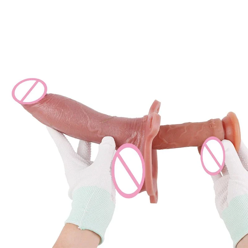 Hollow Insertable Male Penis Extender Silicone Penis Sleeve Realistic Experience Bondage Restraint Rope Wearable Design
