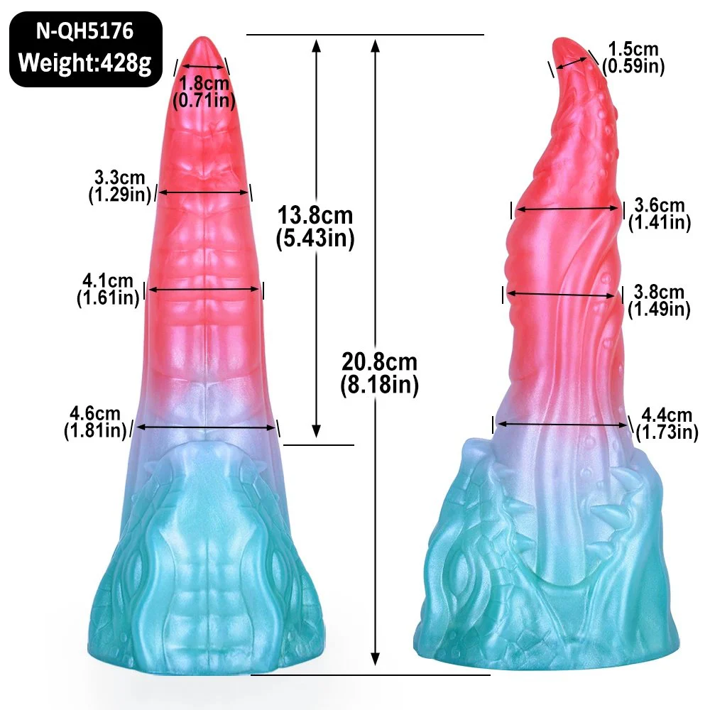 Monster Dildo Fantasy Dildo With Octopus Tentacle Texture - Laphwing Curved Shaft Adult Sex Toy for G-spot Anal Play