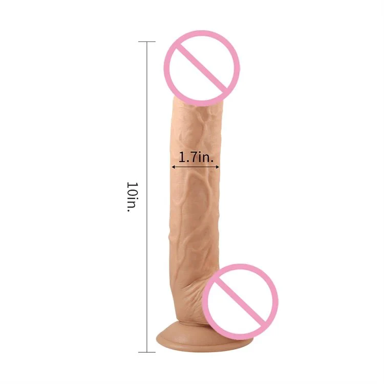 Manual Waterproof Flexible King-Sized Stimulation Thick Realistic Dildo