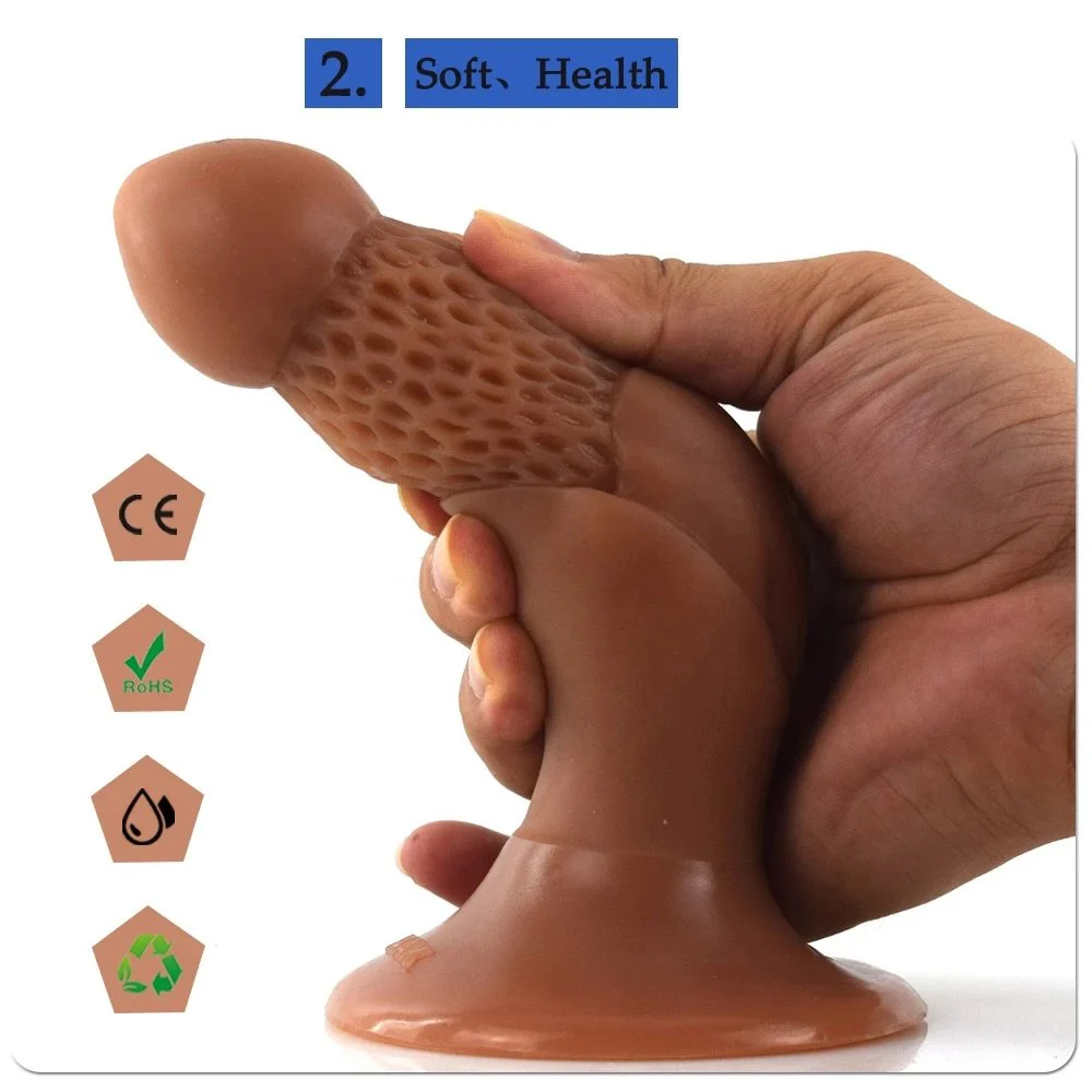 Skin Feeling Real Touch Double Layer Dual Density Sexy Silicone Dildos-silicon for Men Women