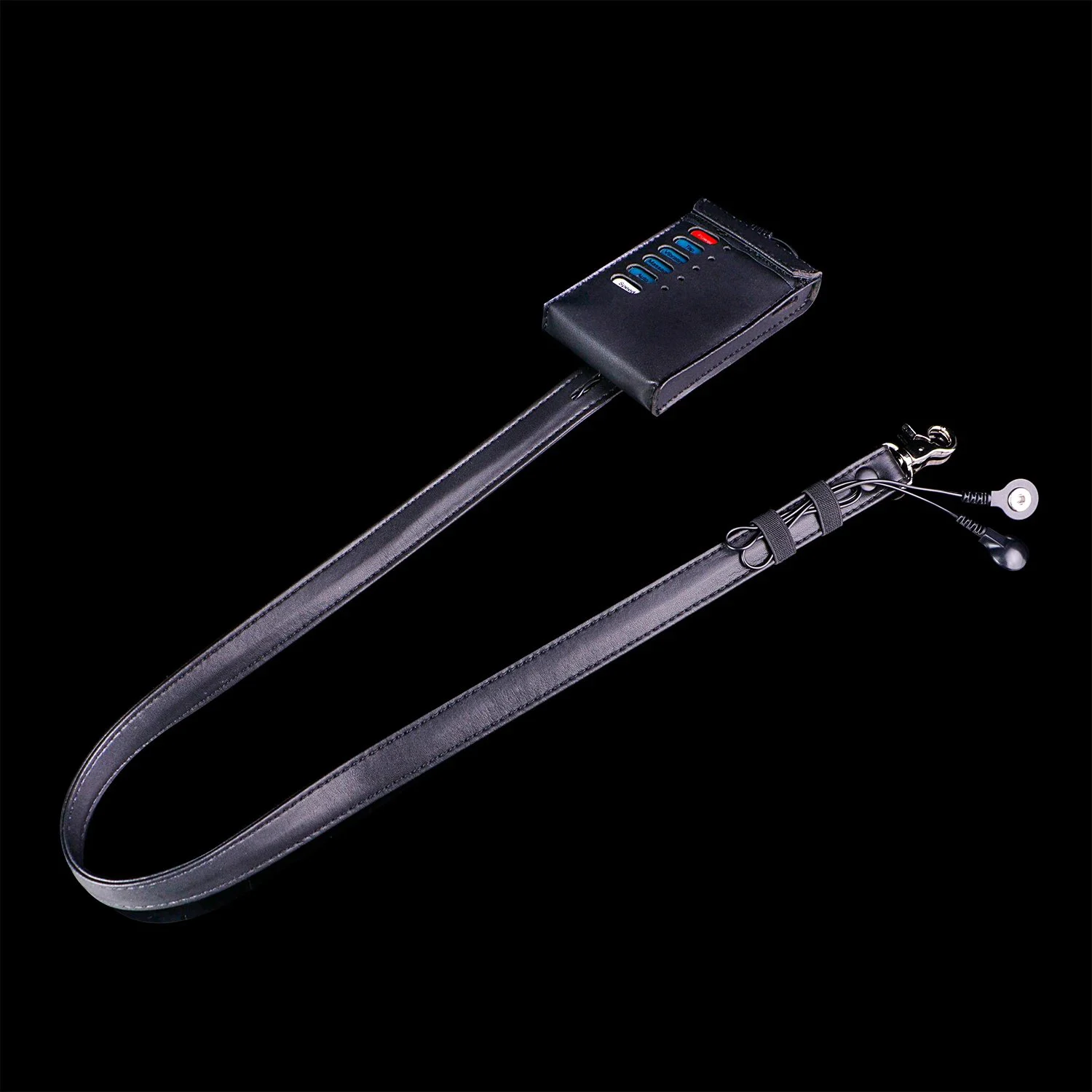 Electric Stimulation Leather Penis Bondage Sleeve Ring Cock Ring Electric Shock Bdsm Sex Toys for Men Masturbator