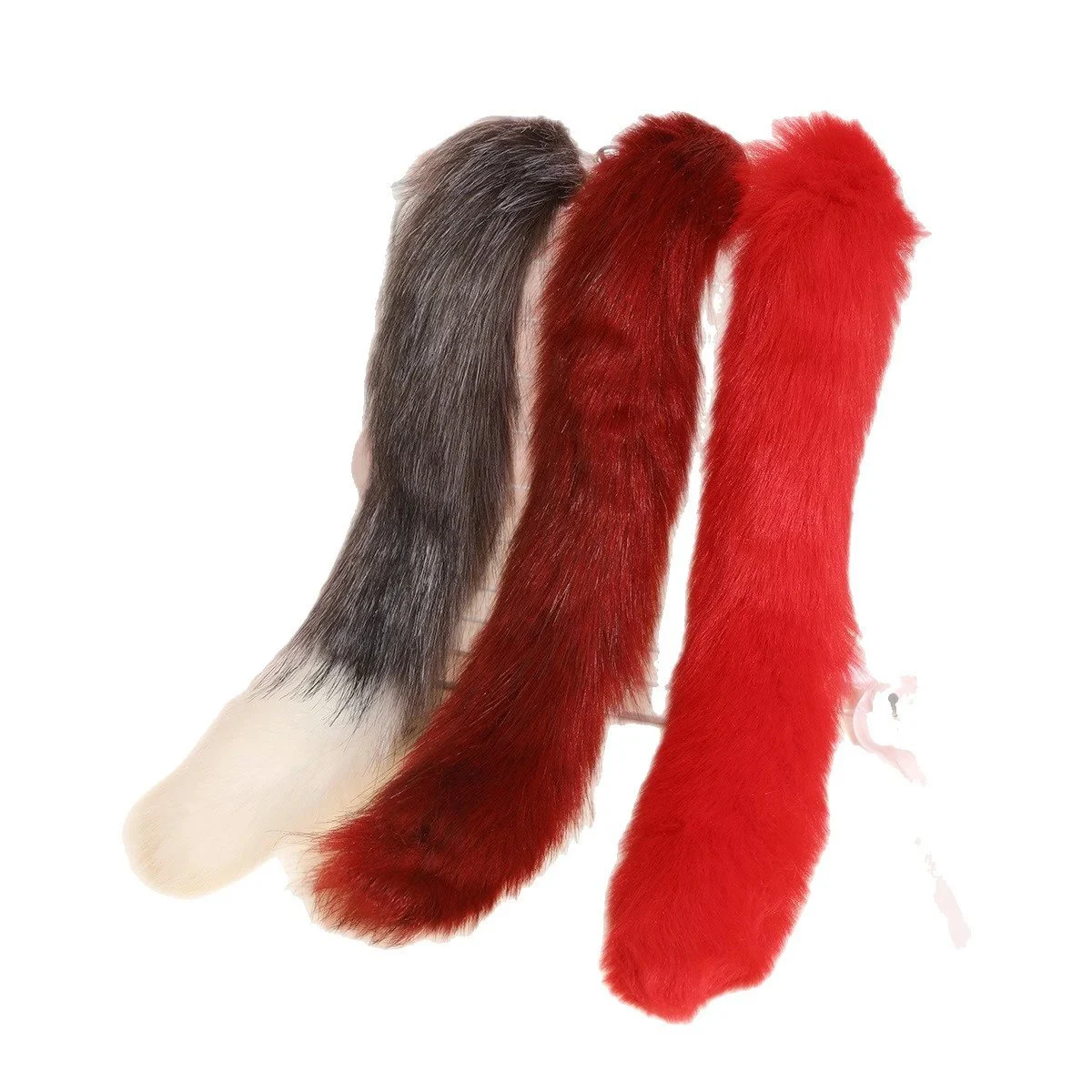 Sex Toy Anal Plug Multi-Color Artificial Fur Fox Tail Anal Plug Adult Sexual Prop Flirting Training Tail